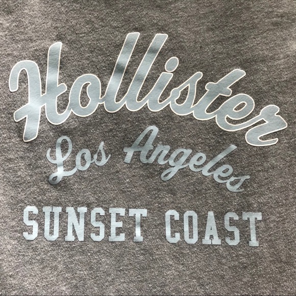 Hollister Sweatshirt Blue Grey Top Size Medium - Picture 4 of 6